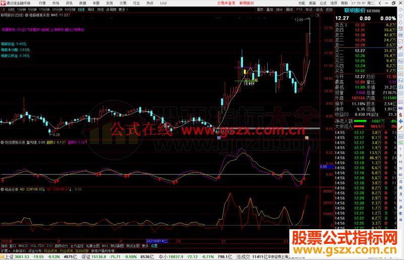 通达信稳赢精算买卖 帮你稳健盈利 精算买卖点提醒主图