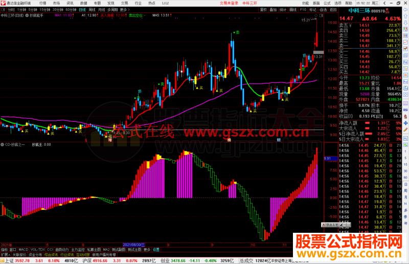 通达信抄底之波段抄底王副图指标公式源码